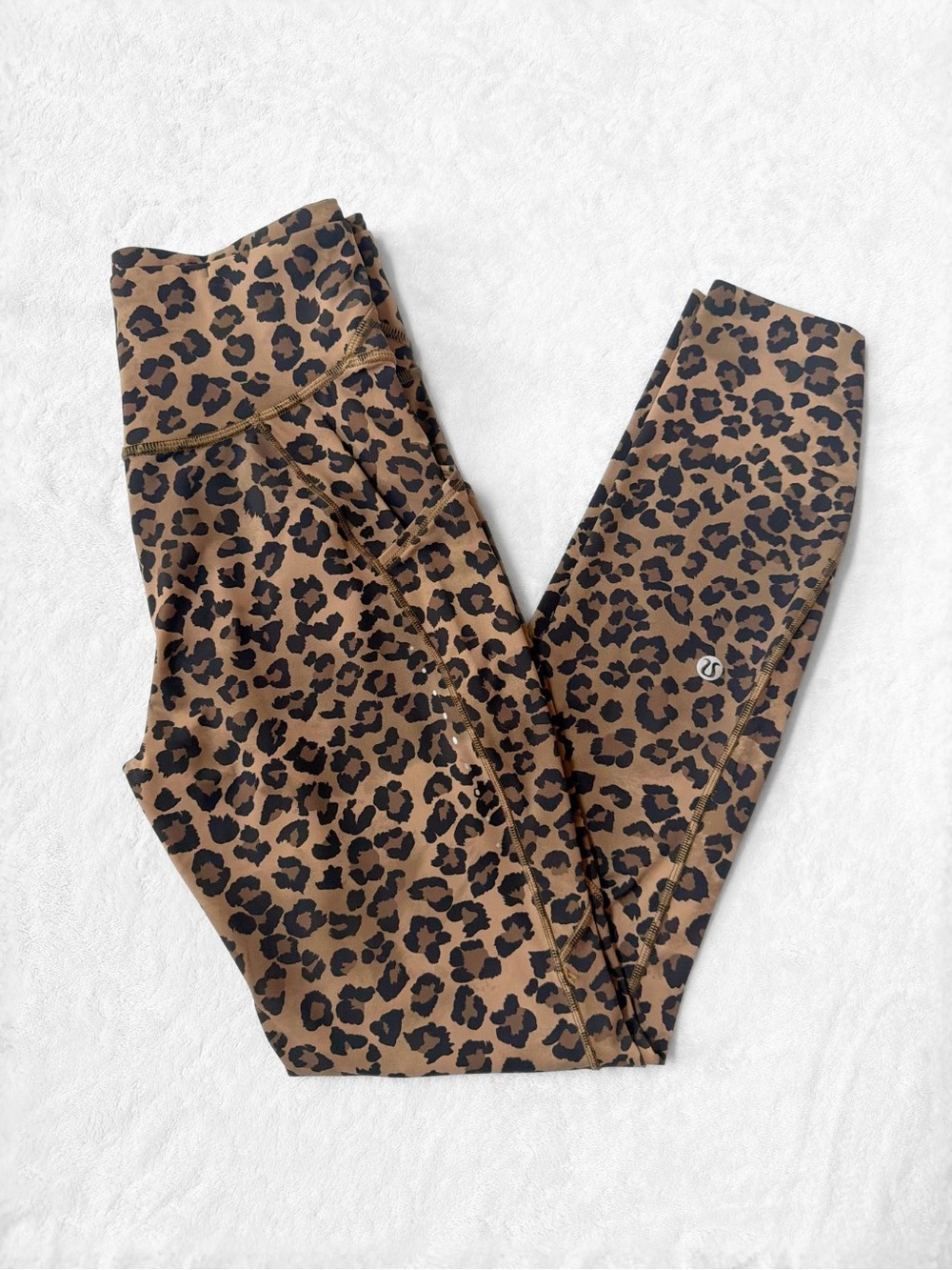 NWOT Lululemon Fast & Free HR Tight 25” 5 Pocket – True Leopard Multi – Size 4